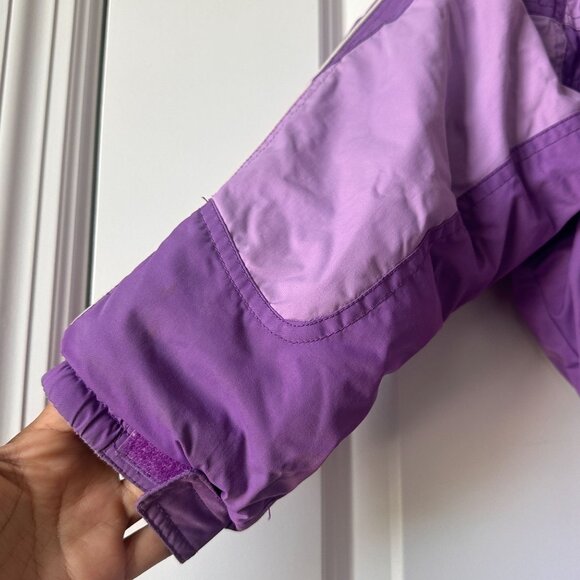 Obermeyer Stargazer Kids Ski Suit Size 5 Purple Belted Insulated Winter Snowsuit - Picture 7 of 16